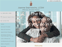 Tablet Screenshot of joannesteinwachslcsw.com